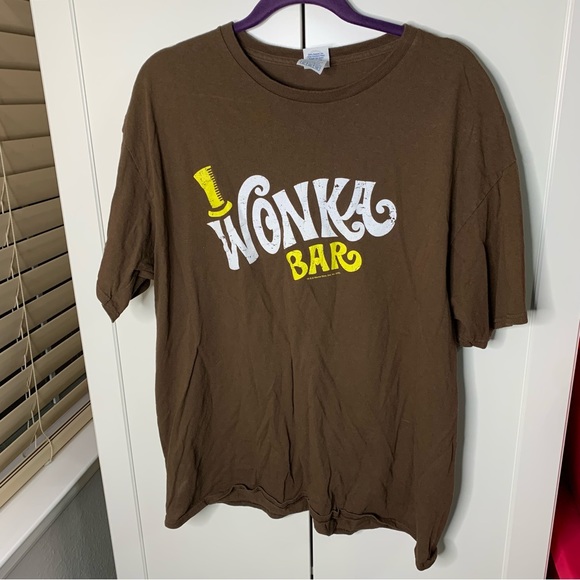 Men’s Charlie and the Chocolate Factory Willy Wonka Bar Graphic T-Shirt - Picture 2 of 10